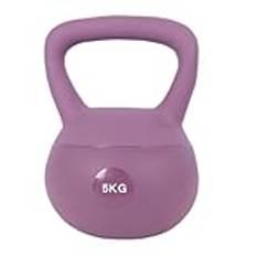 Hantel Fitness Soft Kettlebell Tyst Läckagesäker Kettlebell Thin Arms Träning Höftlyft Kettlebell Höftstyrka Hantelset(Purple,5kg)