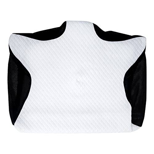 HOMCA Ersättnings örngott, Maskin Tvättbart Örngott, Memory Foam Kudde, PL02 60 x 40 x 11/13cm, Svart