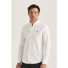 Morris Skjorta Oxford Button-Down – Vit