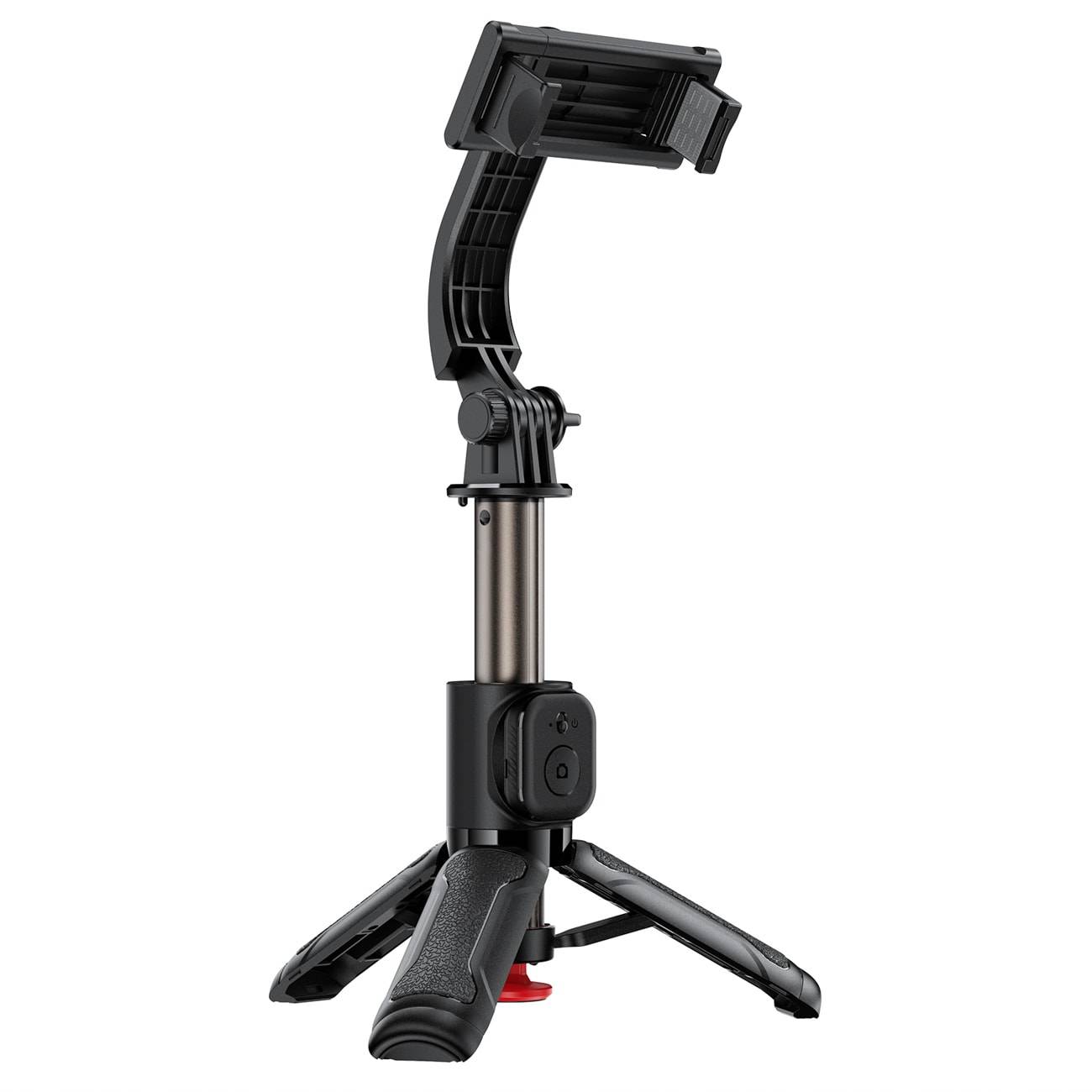 Acefast E42 Selfiestang med automatisk stativ og Bluetooth-fjernbetjening, 63 cm – sort.