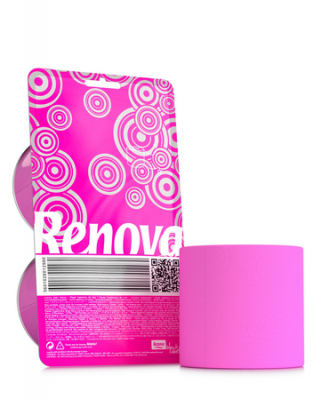 Rosa Toalettpapper, 2-pack
