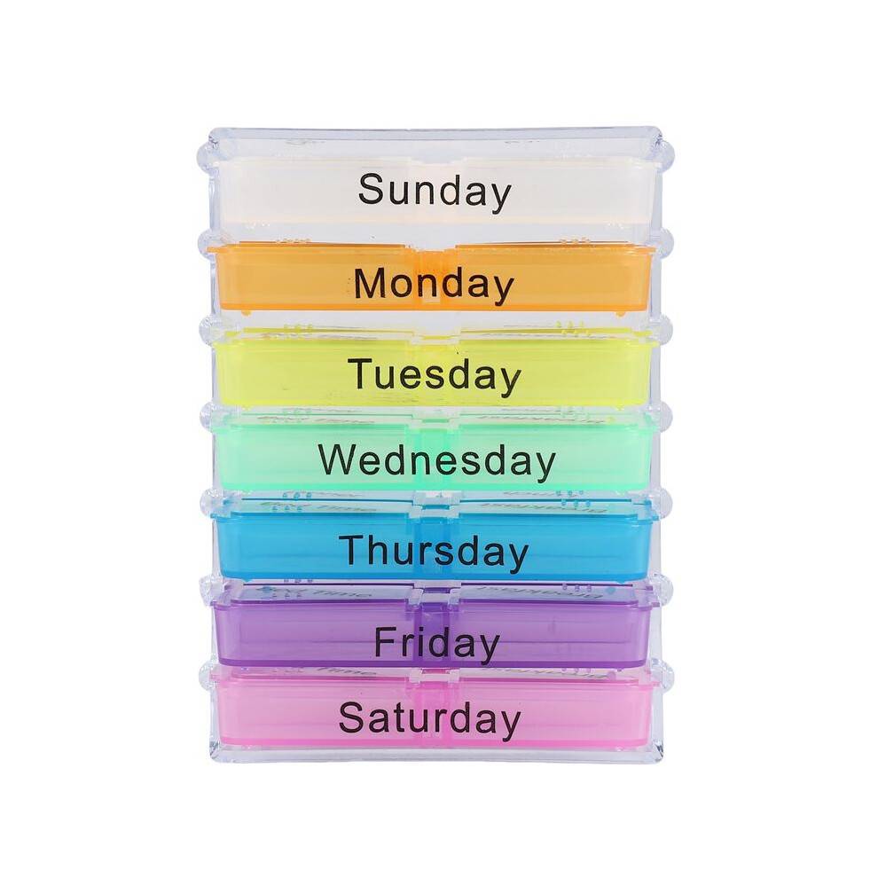 7 Day Tablet Pill Boxes Storage Organizer Container Case