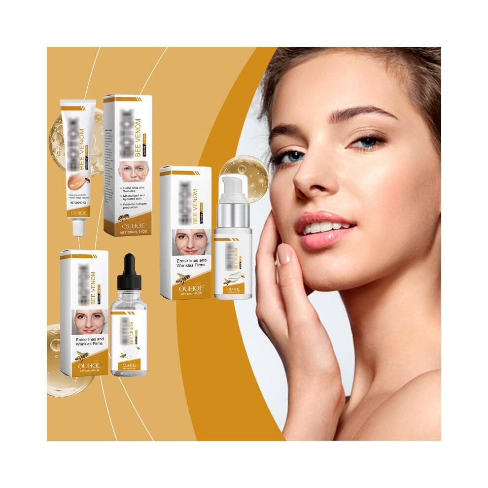 (Lotion) Bee Venom Face Care Set Gentle Hydrating Moisturizing Skin Smoothing Treatment