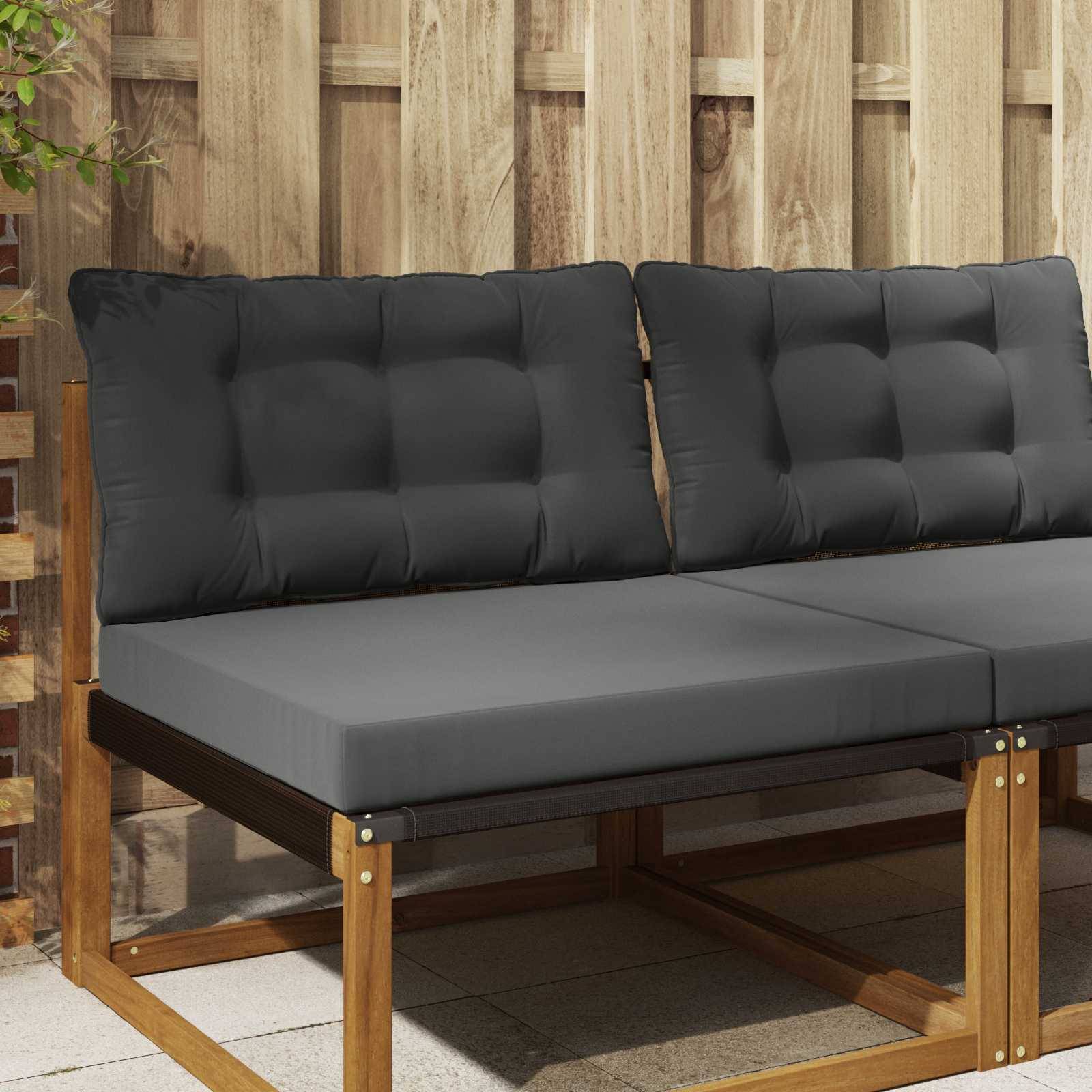 vidaXL Udendørs Sofa Pude 2 pcs Antracit Polyester