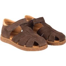 ANGULUS Sandal med Justerbar Velcrolukning 1780/2740 Dark Taupe/camel Sandaler Str 29 - hos Magasin