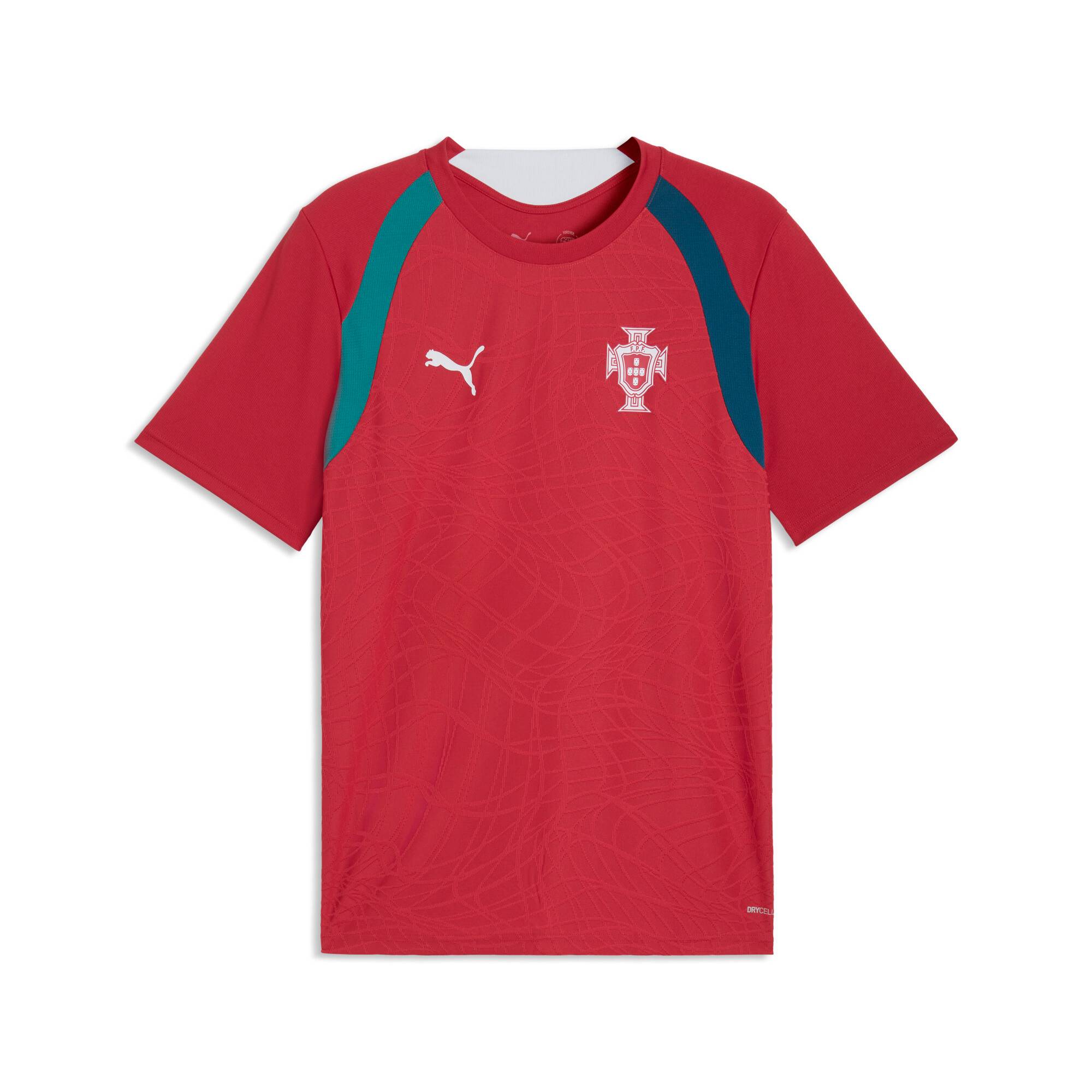 PUMA Portugal Slim Training Jersey Men, Football, Club Red/Silver Mist, M
