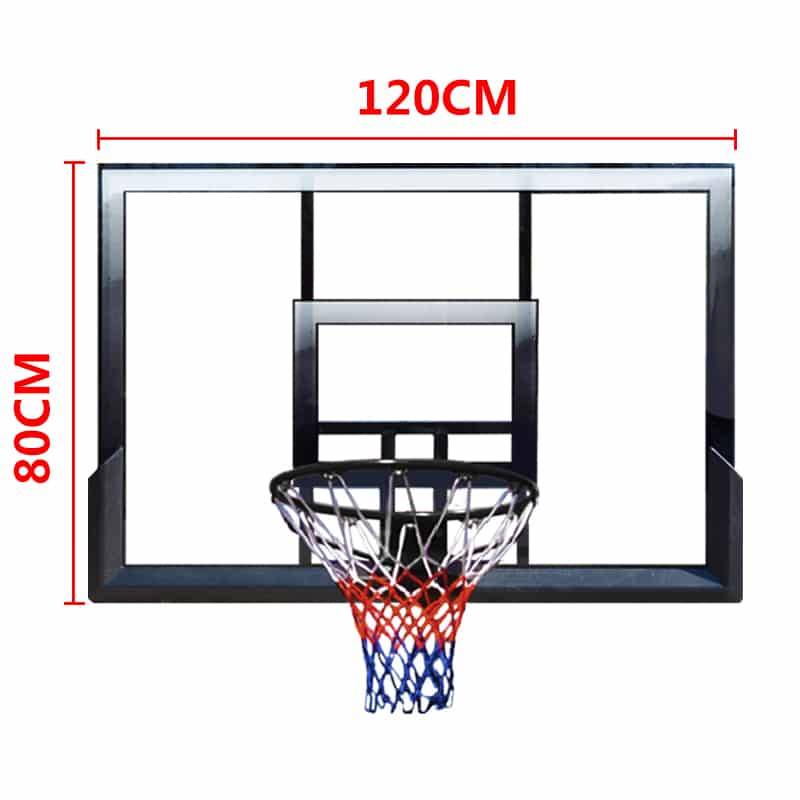 Ballground Pro Court Basketball Plade med Dunkekurv og Udhæng.