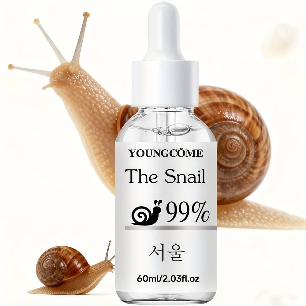 TEMU Youngcome [snail Mucin ]99% Pure Snail Secretion Filtrate, And Moisturizes Skin, Enhances Radiance, Suitable For Types 40ml/60ml