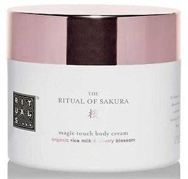 Rituals the ritual of sakura magic touch body cream organic rice milk & cherry blossom 200ml