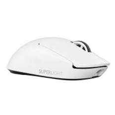 Logitech G PRO X SUPERLIGHT 2 - Mus - gaming - optisk - 5 knappar - trådlös - 2.4 GHz - USB Logitech LIGHTSPEED-mottagare - vit