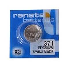 2 x Renata-batteri 371 SR920SW silver 1,55 V SCHISS-TILLVERKAD