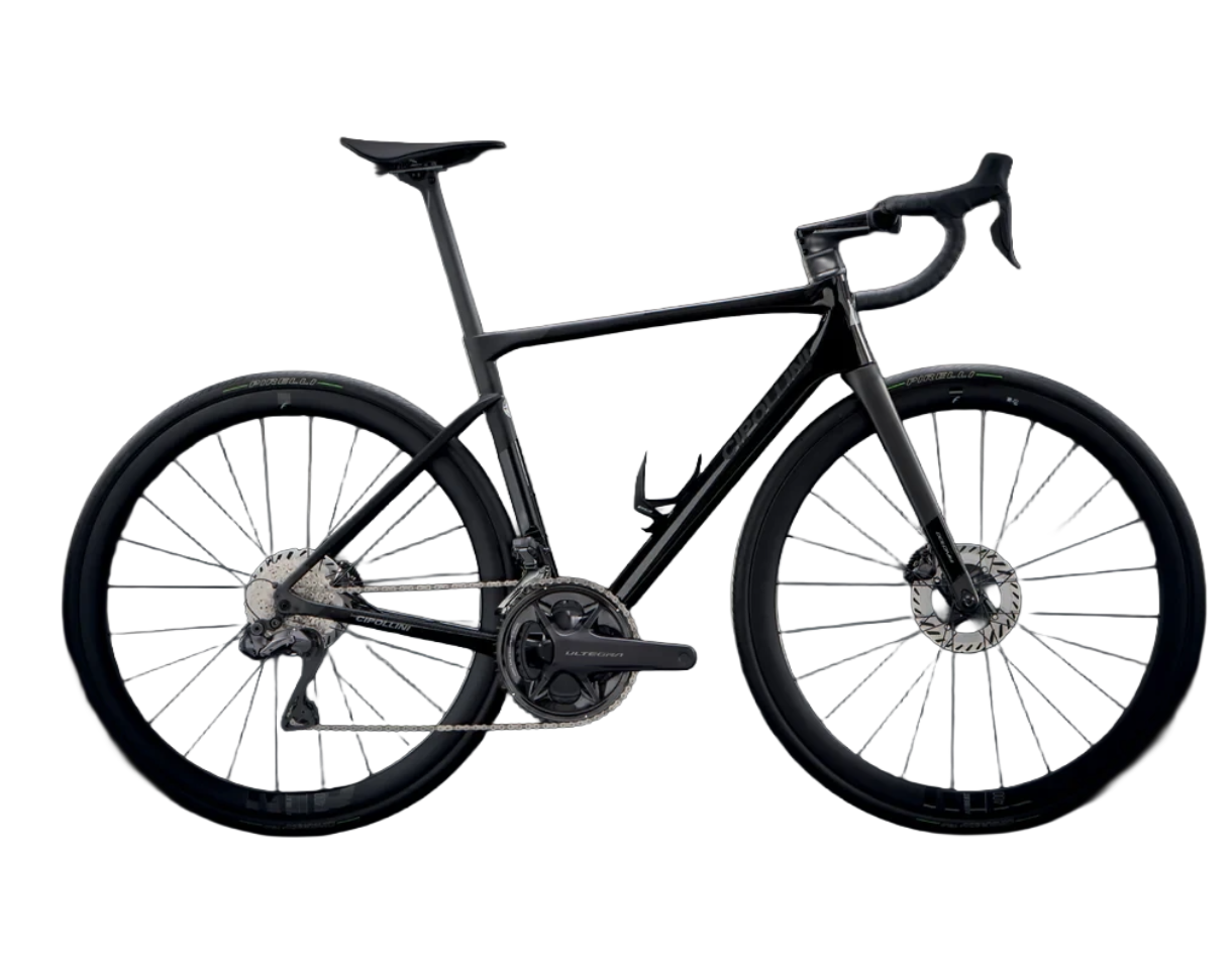 Cipollini Dolomia Super Record WRL 13s Bora WTO 45 C23 2026 - CAMPAGNOLO SUPER RECORD WRL 1x13sp - BORA WTO 45 C23 - 064 / S / Black/Black/Carbon Shiny/Matt