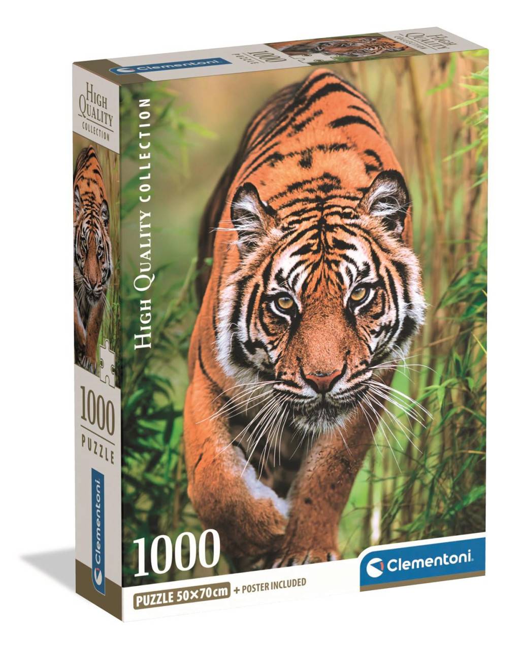 Tiger Hunter's Path 1000 bitars kompakt pussel Clementoni
