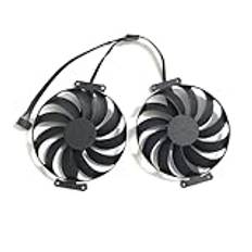 Datorkomponenter 95mm T129215SU CF1010U12S 12V 0.45A 6Pin Graphic Card Cooler Fans Compatible with RTX 3060 3070 Fan(Silver)