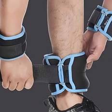 1st 250g justerbar viktlyftande handleds- och fotledsvikter Set för fitness, dans, löpning - Multifunktionell polyester sportfotvikt med stålbollsfyll - Multifärgad (svart,blå,rosa)