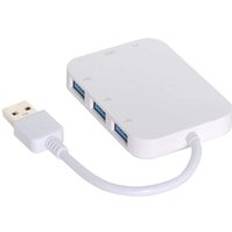 Usb 3.0 hub 5 gbps usb 3.0 to usb 3.0 3 portar hub hona & o 3.5mm & usb-c ström för bärbar dator
