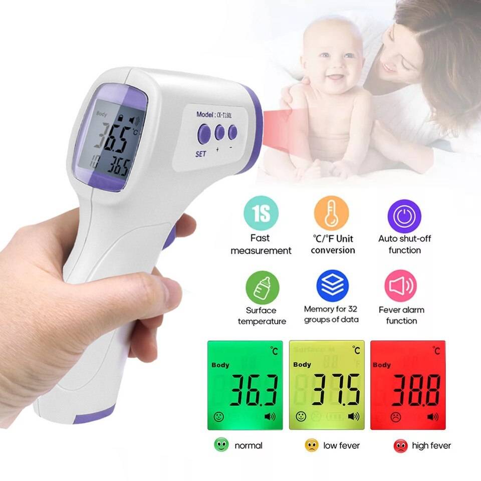 Belovedone kontaktlös termometer digital panna infraröd termometer ck -1503
