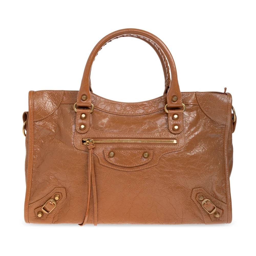 Balenciaga Le City Medium Handbag - Tasker - Dame - Brun - ONE SIZE - Bomuld