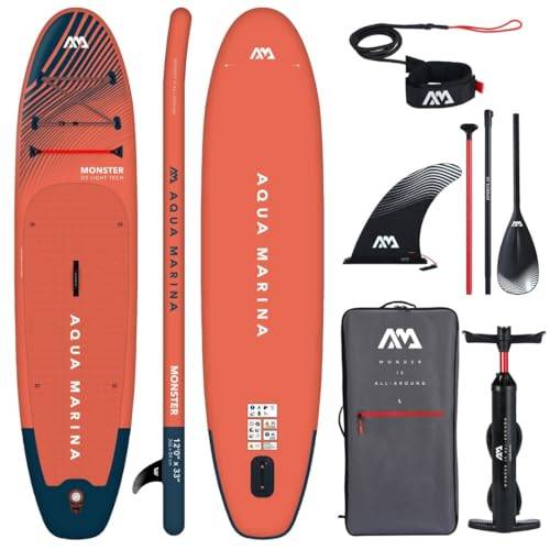 Aqua Marina Monster uppblåsbart ställ upp paddle board (iSUP) paket, 366 cm längd