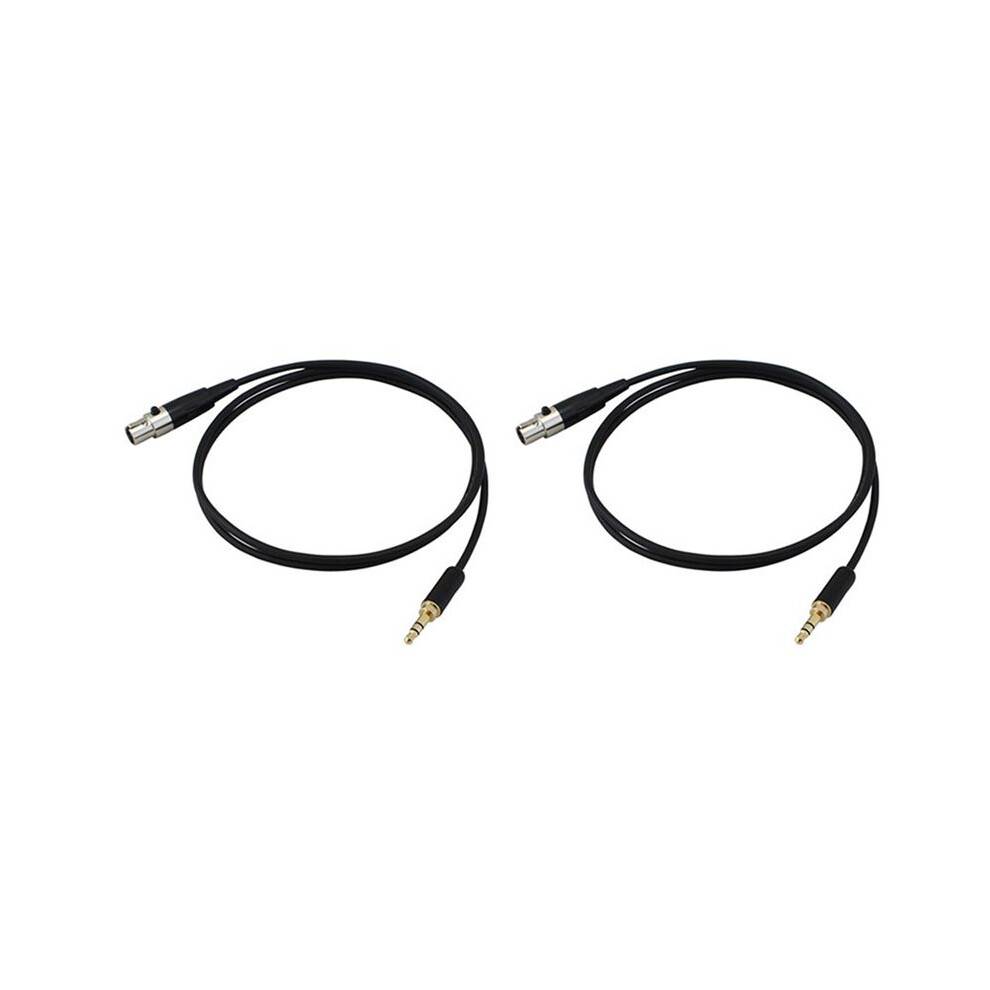 2pcs 3.5mm Jack to 3Pin XLR Female for BM800 PC Headphone Mixer Microphone Stereo Camera Amplifier 0.5M