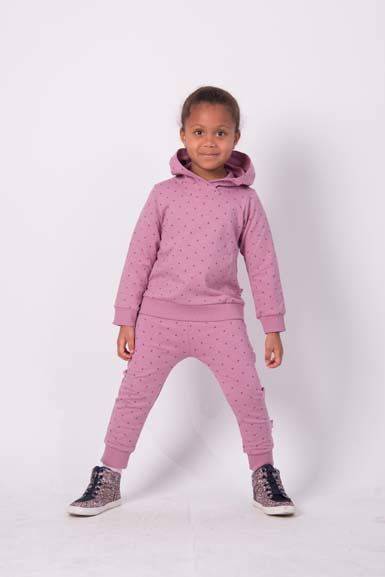 ORGANIC - Daneboeg pants Dawn Rose/Hortensia - 10Y