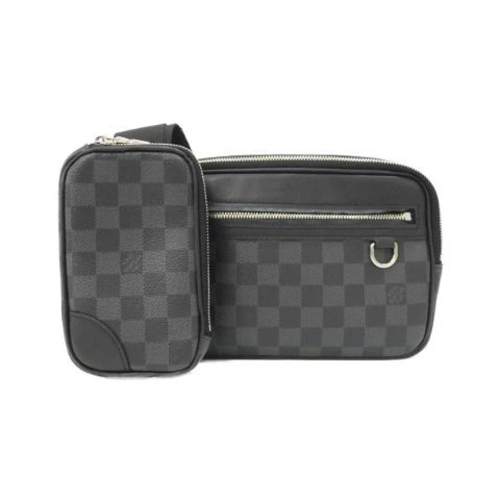 Louis Vuitton Vintage Pre-owned Damier Graphite Scott Messenger Skuldertaske - Vintage - Dame - Sort - ONE SIZE - Uld