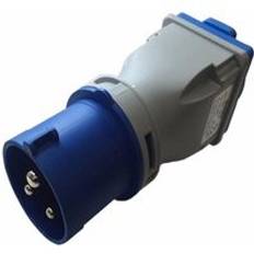 ESR 16A 2P+E Plug to 13A UK 3 Pin Socket Converter Adapter