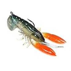 Crawdad fiskedrag, kräftfiskedrag - Realistisk Lure Kräftor Lures Artificiell Lure Swimbbait - Mjuka kräftbeten med jetting Action Crawfish Bait Fiskedrag för sötvatten och saltvatten