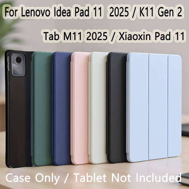 Fodral för Lenovo Idea Tab 11 tum 2025 Tab M11/ K11, TB-336FU TB-336ZU TB-330FU TB-331FC Tab One 8.7 TB305FU Xiaoxin Pad Pro Magnetiskt Flip Smart Cov