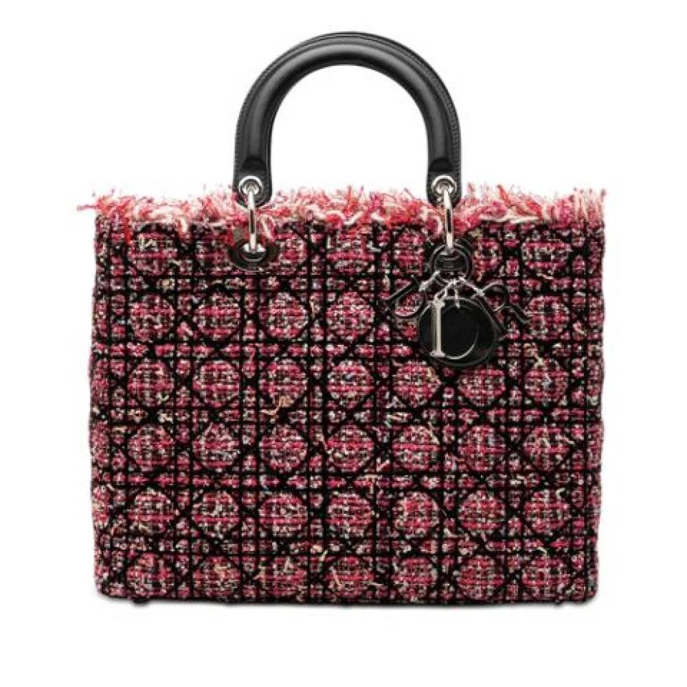 Dior Vintage Pre-owned Lady Dior Håndtaske - Vintage - Dame - Lyserød - ONE SIZE - Læder