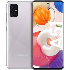 Samsung Galaxy A51 128GB Smartphone 4G Handy ohne Vertrag, 4 Kameras 48/12/5/5 MP, Selfie Kamera 32 MP, 6,5 Zoll Super AMOLED Display, Android 10 to 13 - Deutsche Version