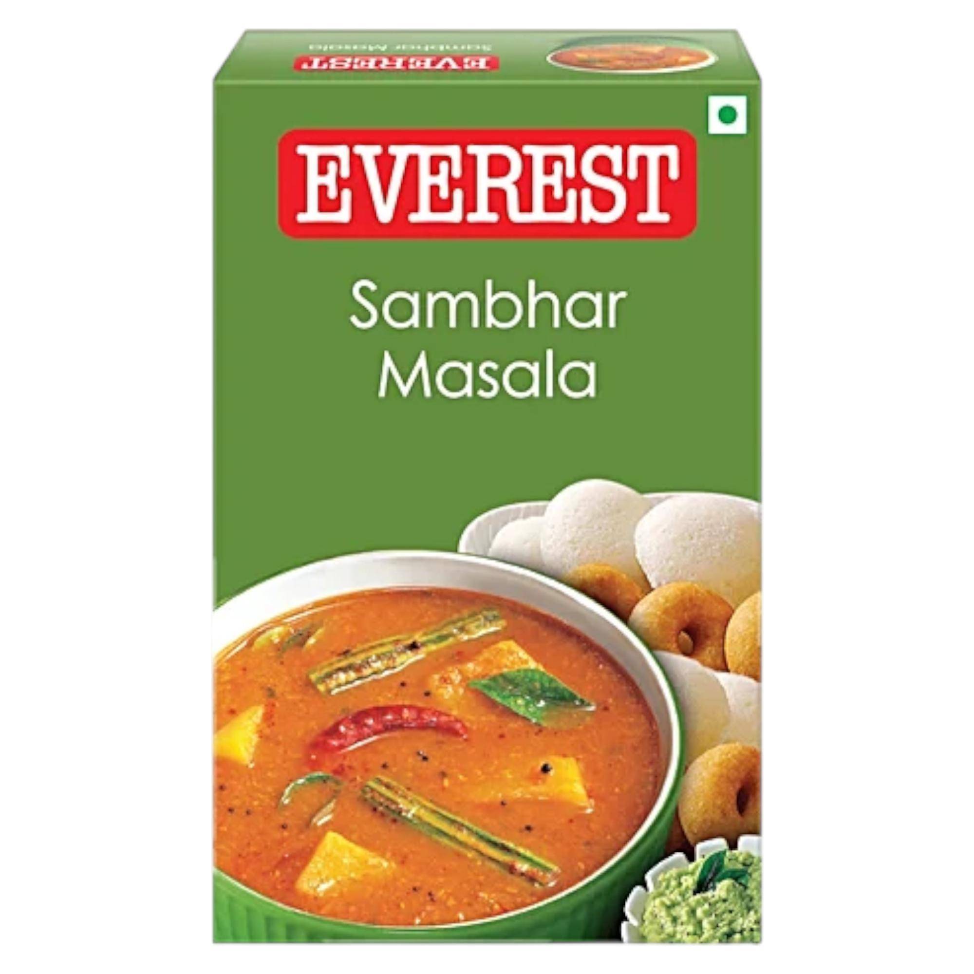 Everest Sambhar Masala 50 g Förpackning med 1 Smakrik kryddblandning för autentisk sydindisk matlagning och vardagsrecept beige