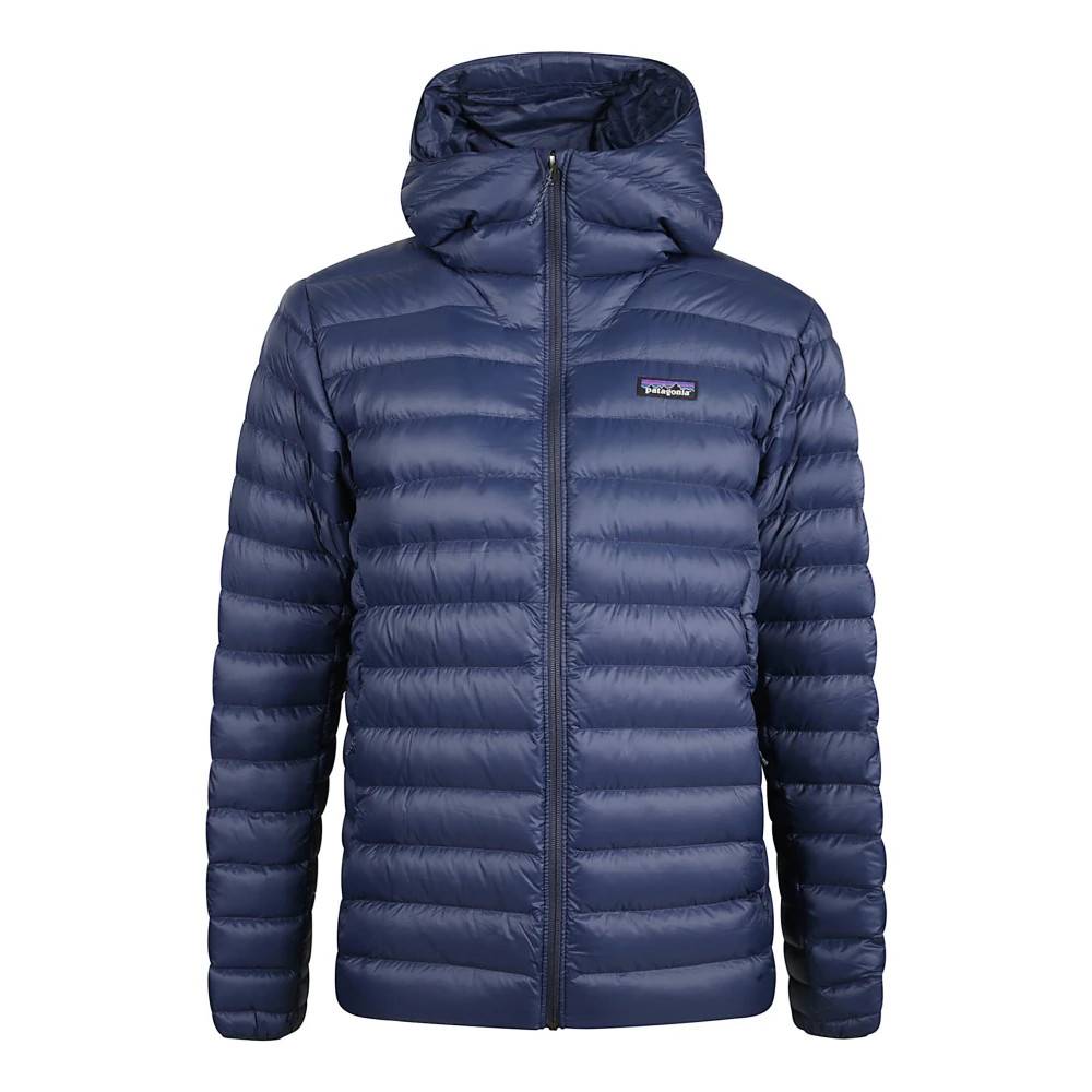 Patagonia Down Sweater Hoody - Jakker - Herre - Blå - L -