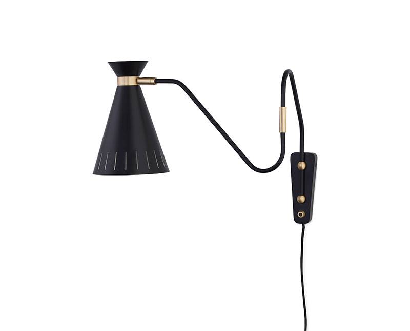 Cone Vägglampa Black - Svart