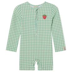 Kuling Paros UV-dragt Mint Check 98/104 cm  Grøn  98/104 cm  Unisex