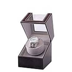 JINGWENL Automatisk Watch Winder, Hushållsförvaringslåda Läder, Elegant förvaring Mini Enkelhuvud Elektrisk Shaker Winding Box