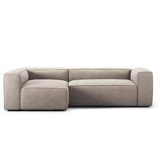 Decotique - Grand 3-sitssoffa Divan Vänster Minetyg - Sandshell Beige