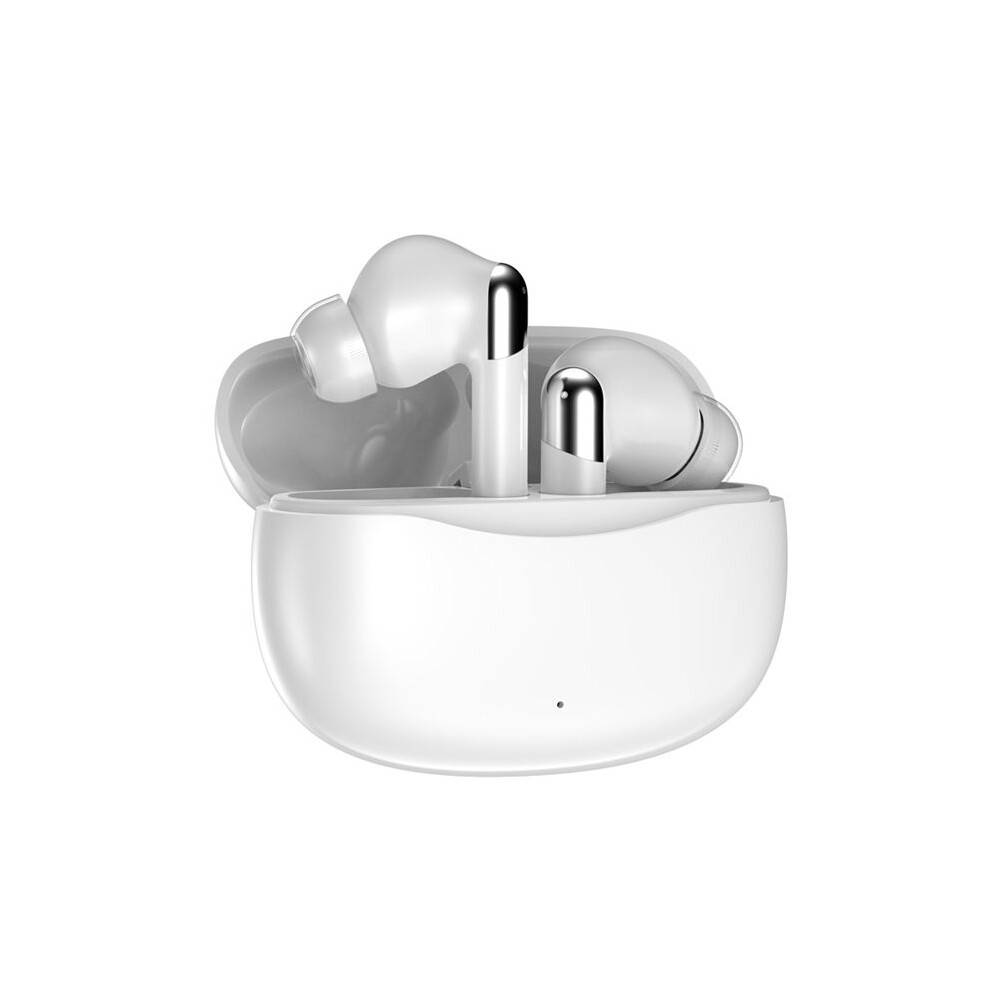 AI TWS 5.4 Earphones AI Instant Translation Headphones Intelligent Voice Assistant Sport Earbuds White