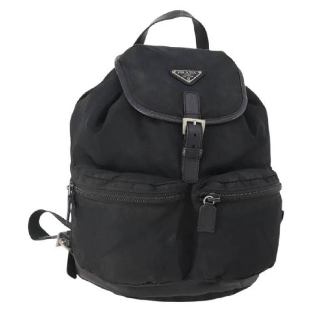 Prada Vintage Pre-owned Vintage Backpack - Vintage - Dame - Sort - ONE SIZE - Uld