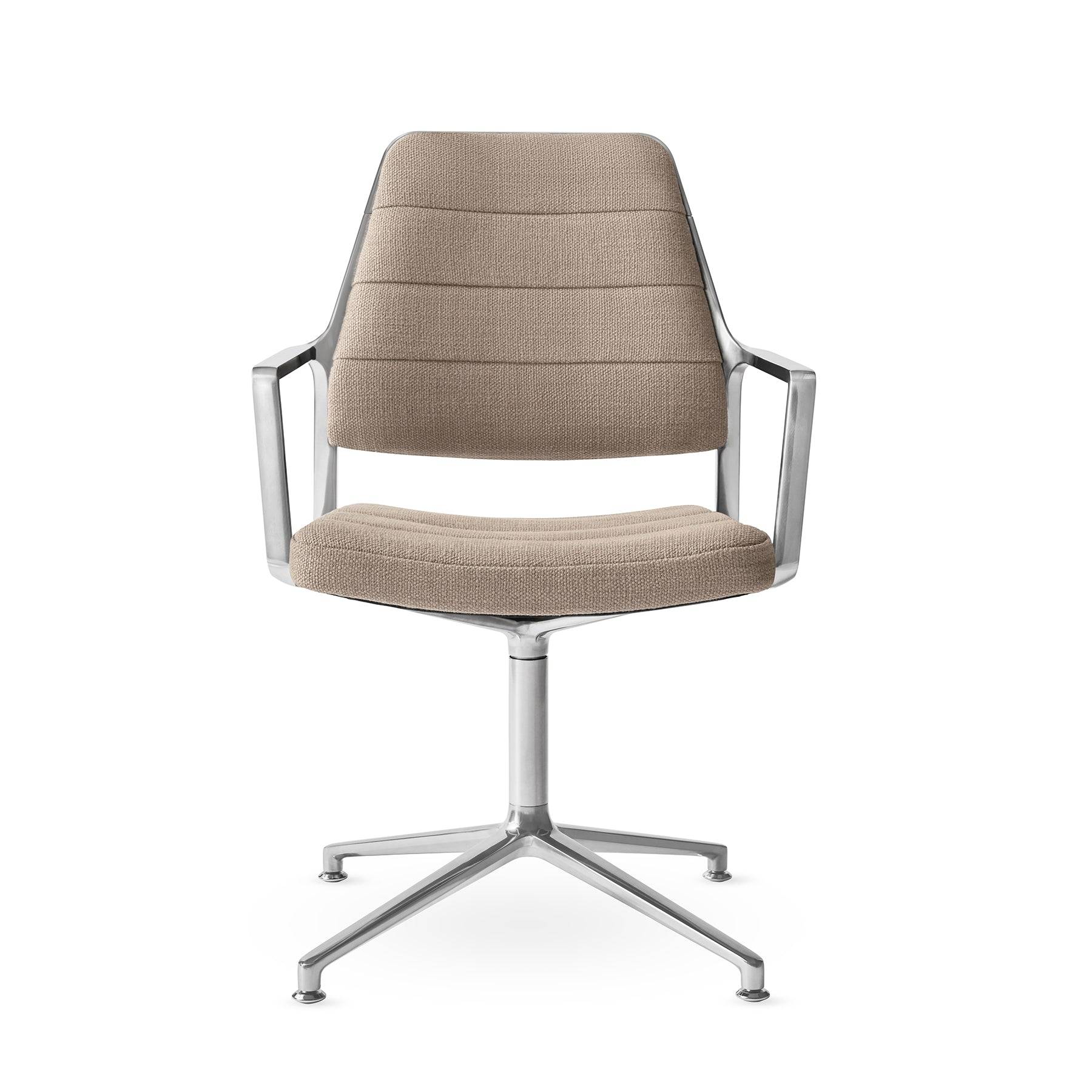 Vipp455 Swivel Chair m/hjul Dark sand tekstil - Jacobsen Plus
