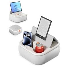 viozon surfplattestativ, Kindle kuddhållare, kompatibel med 4–13 tums mobiltelefon/surfplatta, magnetisk surfplattehållare, mobiltelefonhållare, för säng, med integrerad mugghållare, höjdjusterbar,