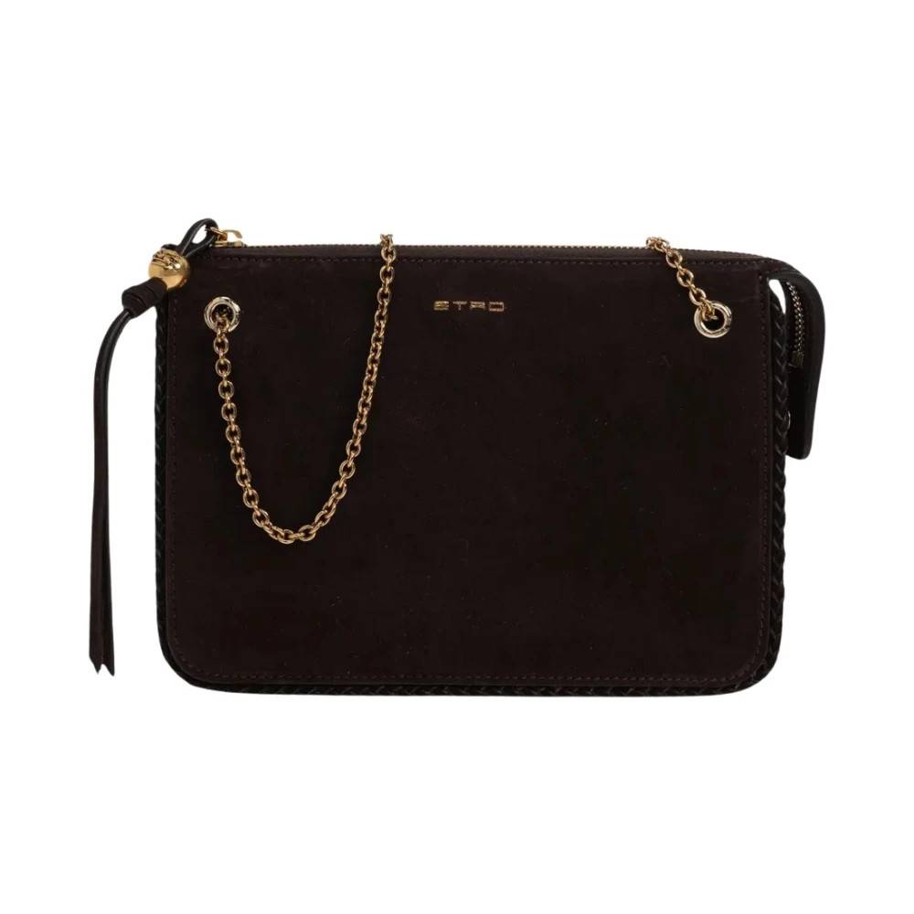 Etro Crossbody Clutch Suede - Tasker - Dame - Brun - ONE SIZE - Suede