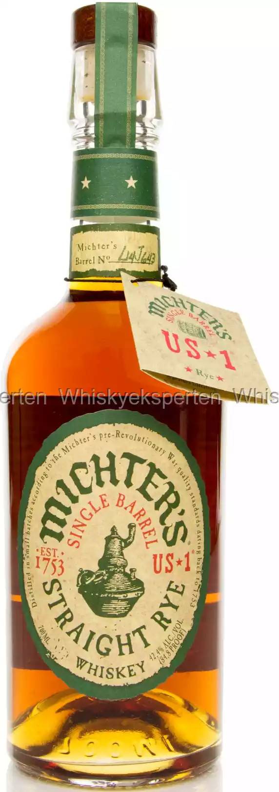 Michter's US*1 Single Barrel Rye 70 cl, 42,4%