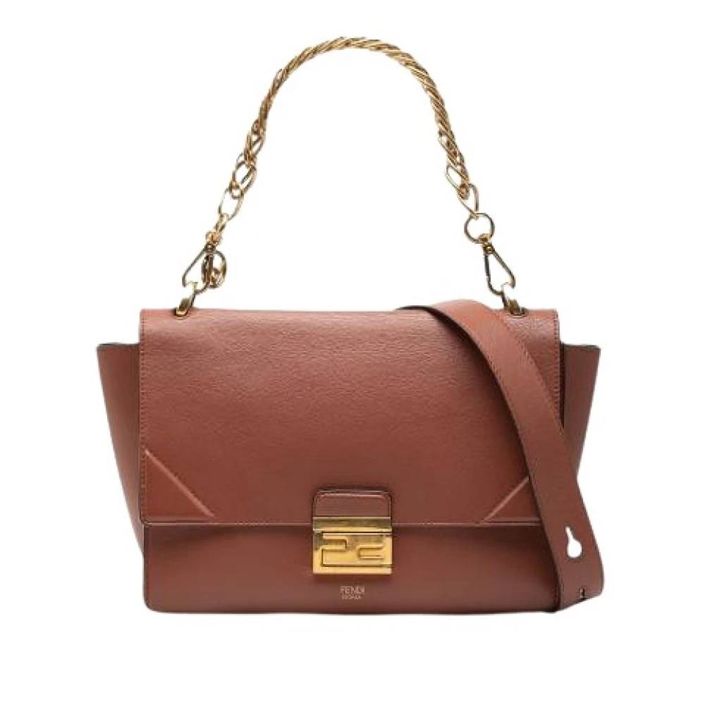 Fendi Vintage Pre-owned Laeder fendi-tasker - Vintage - Dame - Brun - ONE SIZE -