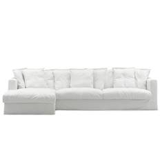 Decotique Le Grand Air 3-sitssoffa Divan Vänster Vit - Hörnsoffor & Divansoffor Bomull Vit - 227828-227829-227837