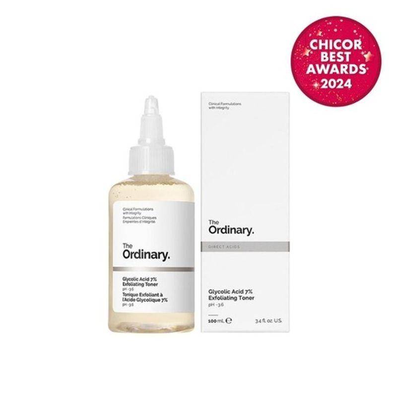 The Ordinary Glycolic Acid 7% Exfoliating Toner 100ml white