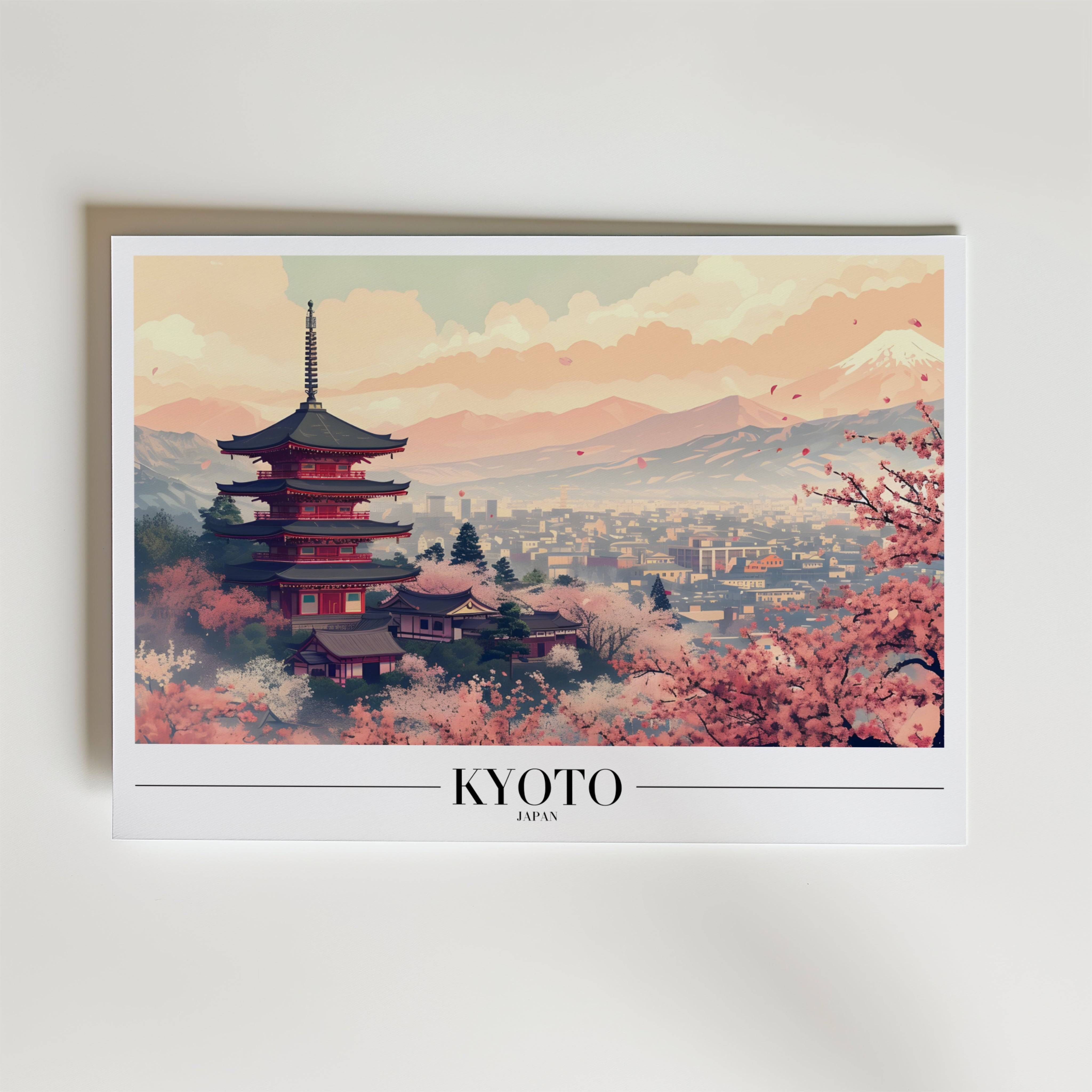 Kyoto Poster - Premium Canvas 30x40 cm