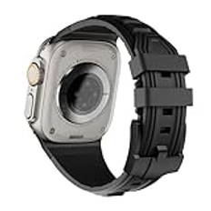 AISPORTS Kompatibel med Apple Watch-rem 49 mm 45 mm 44 mm 42 mm silikon, mjukt andningsbart silikonarmband sportarmband ersättningsrem för Apple Watch Ultra 2/Ultra/SE/serie 9/8/7/6/5/4/3/2/1