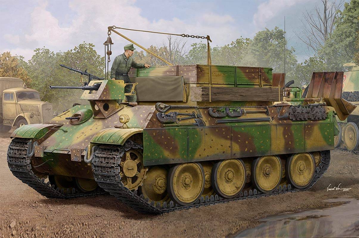 Hobby Boss German Sd.Kfz.179 Bergepanther Ausf.G 1:35 modell tank