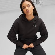 Women's Puma Better Essentials's Hoodie, Black, Size XXS, Clothing - Black - XXS